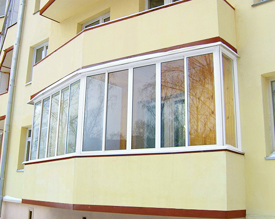 Остекление балкона или лоджии холодным алюминиевым профилем и отделка балкона под ключ